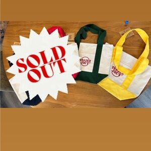 NWT Trader Joe's mini tote bag. INDIVIDUAL BAG.